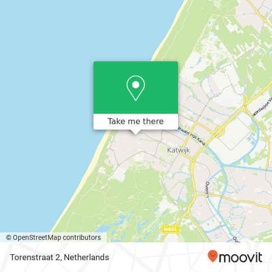 Torenstraat 2, 2225 EH Katwijk aan Zee map