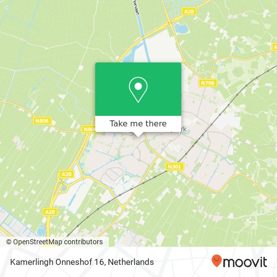 Kamerlingh Onneshof 16, 3863 AV Nijkerk map