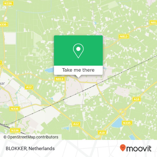 BLOKKER, Oranjestraat 8 map