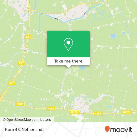 Korn 48, 4271 BR Dussen map