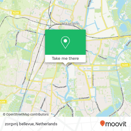 zorgvrij bellevue, 2012 BX Haarlem map