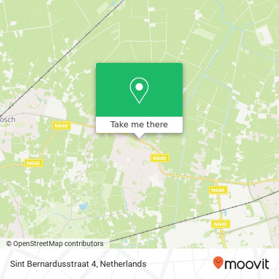 Sint Bernardusstraat 4, 4741 RS Hoeven map