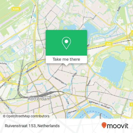 Ruivenstraat 153, 3036 DD Rotterdam map