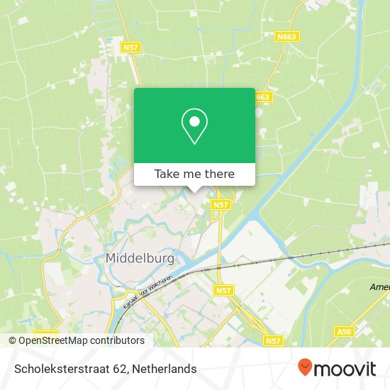 Scholeksterstraat 62, 4332 CB Middelburg Karte