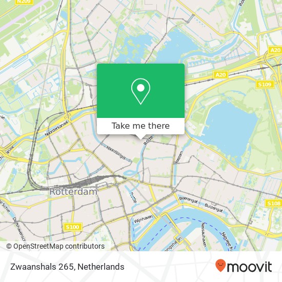 Zwaanshals 265, 3035 KG Rotterdam map