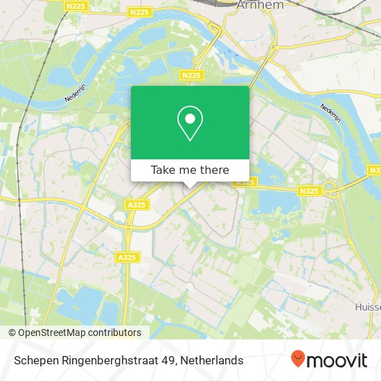 Schepen Ringenberghstraat 49, 6831 MP Arnhem map