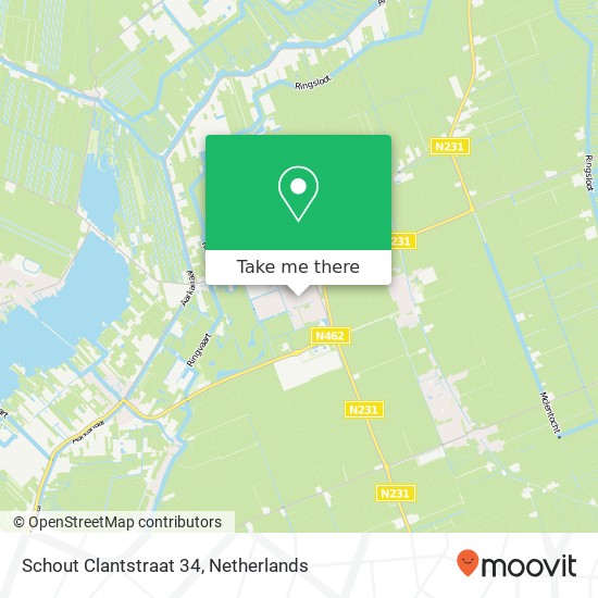 Schout Clantstraat 34, 2441 AP Nieuwveen map