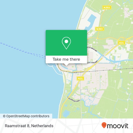 Raamstraat 8, 8861 CV Harlingen map