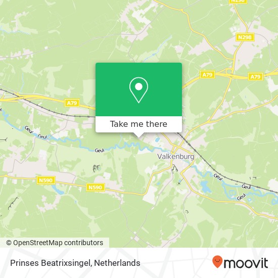 Prinses Beatrixsingel, 6301 VP Valkenburg map