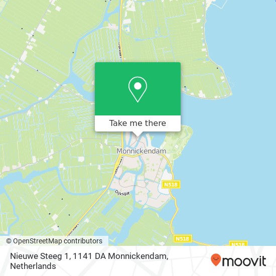 Nieuwe Steeg 1, 1141 DA Monnickendam map