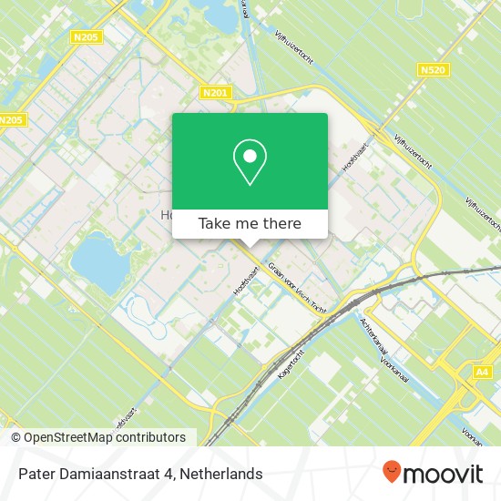 Pater Damiaanstraat 4, 2131 EK Hoofddorp map