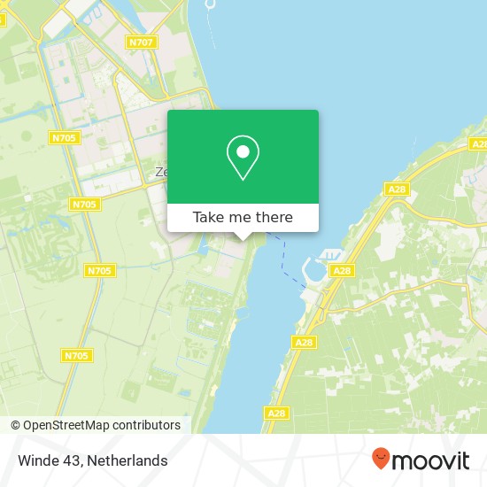 Winde 43, 3892 HD Zeewolde map