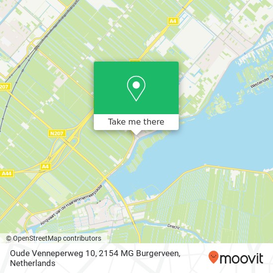 Oude Venneperweg 10, 2154 MG Burgerveen map