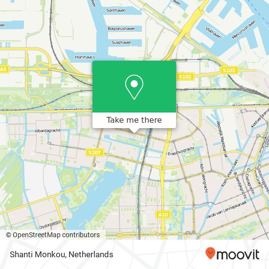 Shanti Monkou, Theodorus Dobbestraat 68-2 map
