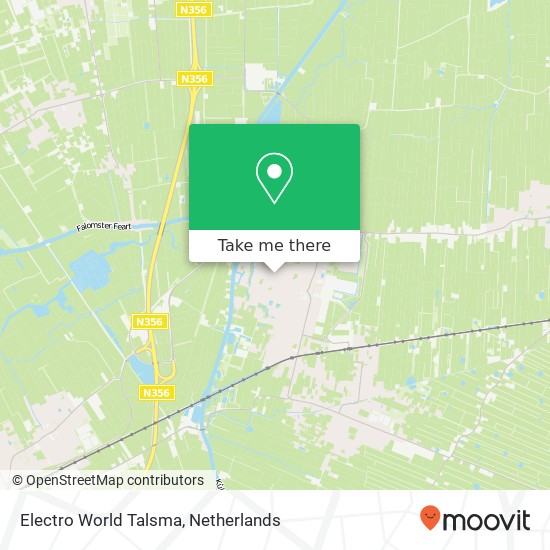 Electro World Talsma, Tsjerkestrjitte 1 map