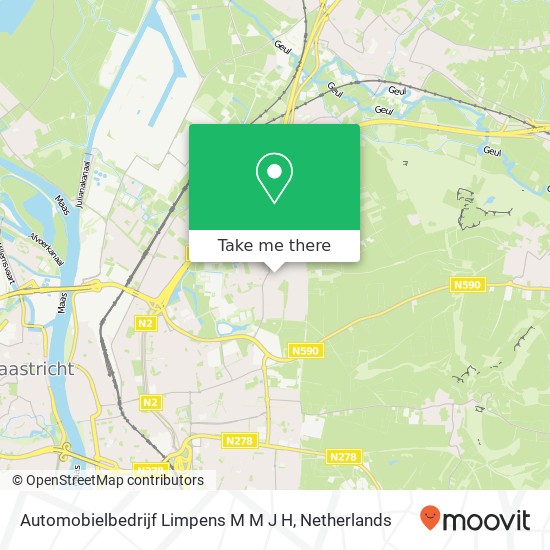 Automobielbedrijf Limpens M M J H, Longinastraat 119 map