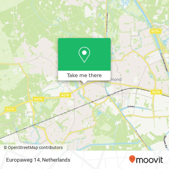 Europaweg 14, 5707 CL Helmond map