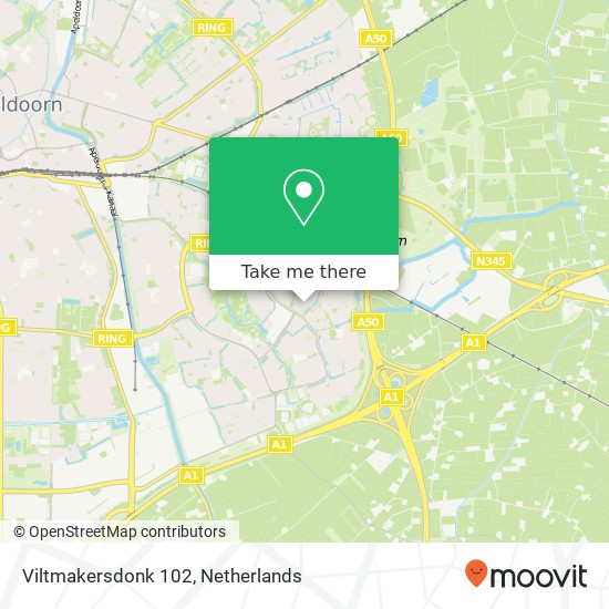 Viltmakersdonk 102, 7326 LJ Apeldoorn map