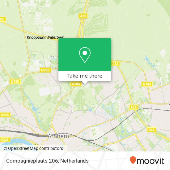 Compagnieplaats 206, 6822 Arnhem map