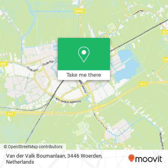 Van der Valk Boumanlaan, 3446 Woerden map