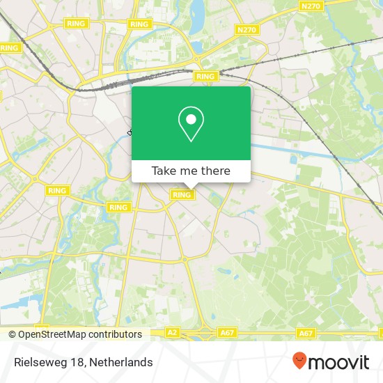 Rielseweg 18, 5643 PE Eindhoven Karte