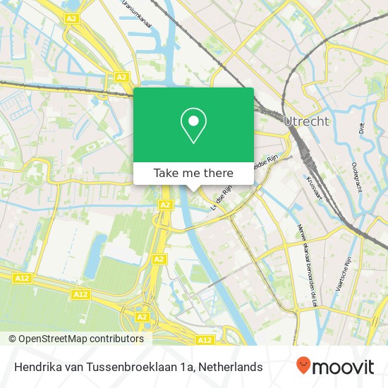 Hendrika van Tussenbroeklaan 1a, 3533 Utrecht map