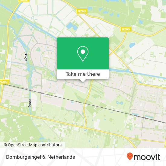 Domburgsingel 6, 5043 JD Tilburg Karte