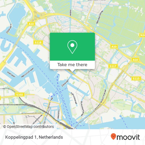 Koppelingpad 1, 1033 Amsterdam map