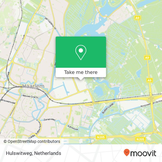 Hulswitweg, 2031 BD Haarlem map