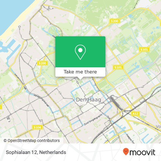 Sophialaan 12, 2514 JR Den Haag map