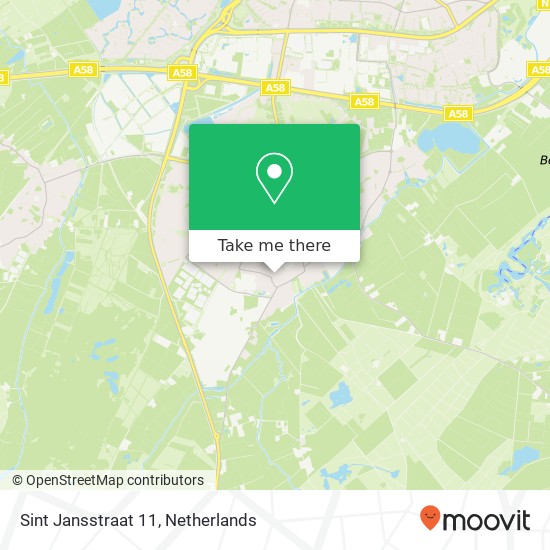 Sint Jansstraat 11, 5051 RG Goirle map