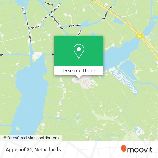 Appelhof 35, 8525 GJ Langweer map