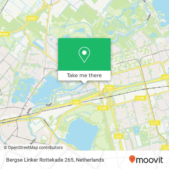 Bergse Linker Rottekade 265, 3056 LH Rotterdam Karte