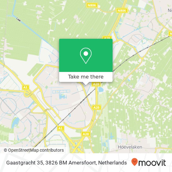 Gaastgracht 35, 3826 BM Amersfoort map