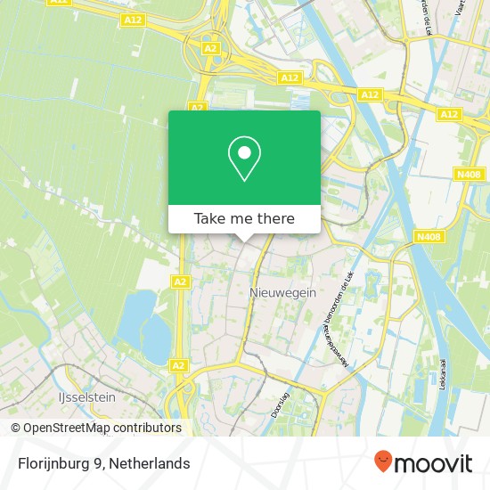 Florijnburg 9, 3437 SN Nieuwegein Karte