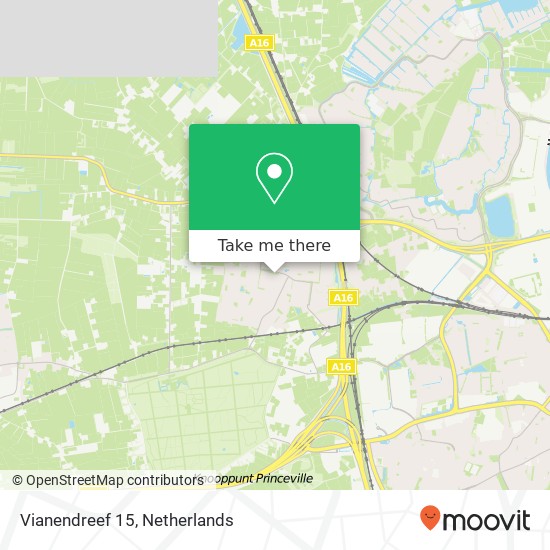 Vianendreef 15, 4841 VA Prinsenbeek Karte