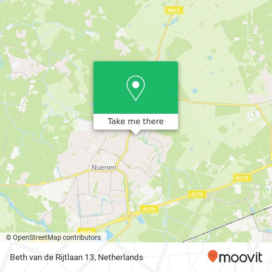 Beth van de Rijtlaan 13, 5673 AB Nuenen map