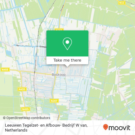 Leeuwen Tegelzet- en Afbouw- Bedrijf W van, Valkenburgerlaan 89 map