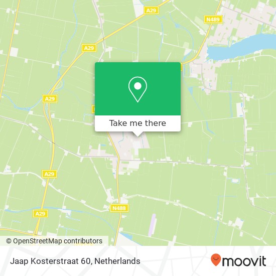 Jaap Kosterstraat 60, 3286 VT Klaaswaal Karte