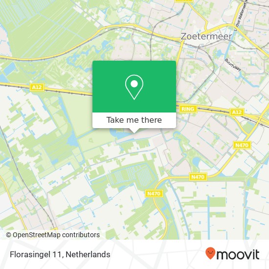 Florasingel 11, 2719 HP Zoetermeer map
