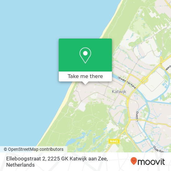 Elleboogstraat 2, 2225 GK Katwijk aan Zee map