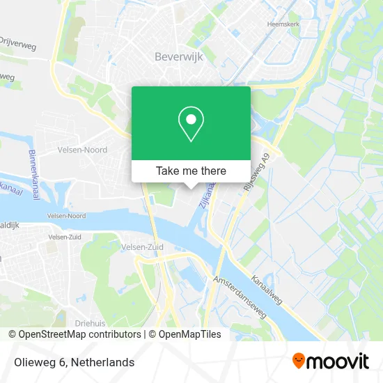 Olieweg 6 map