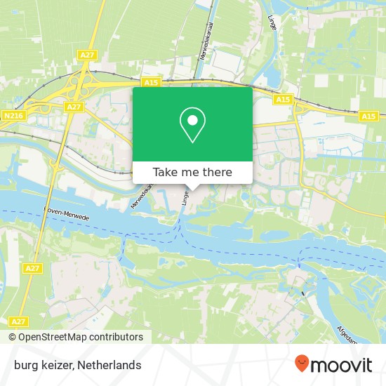 burg keizer, 4201 XM Gorinchem map