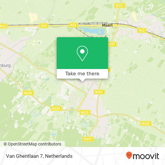 Van Ghentlaan 7, 3941 WN Doorn map