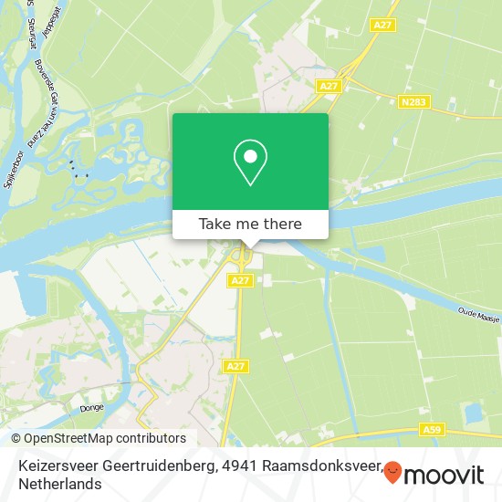 Keizersveer Geertruidenberg, 4941 Raamsdonksveer map