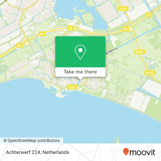 Achterwerf 224, 1357 CA Almere-Haven map
