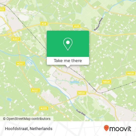 Hoofdstraat, 7011 GG Gaanderen map