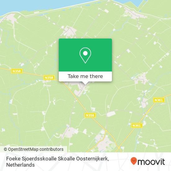 Foeke Sjoerdsskoalle Skoalle Oosternijkerk, Langgrousterwei 21 map