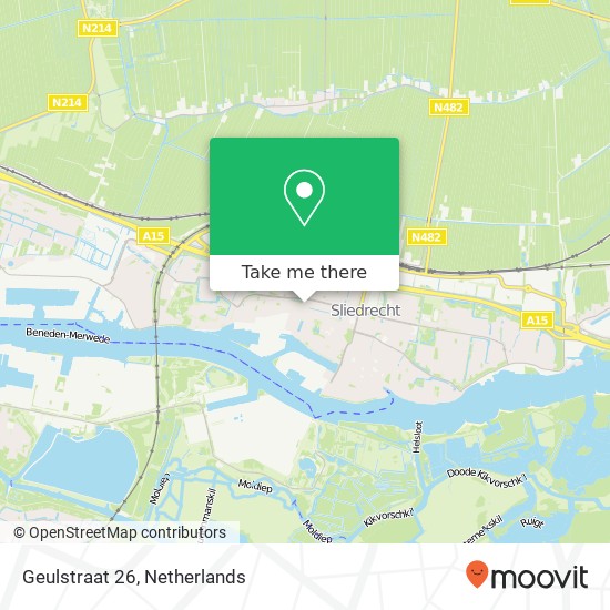 Geulstraat 26, 3363 HS Sliedrecht map