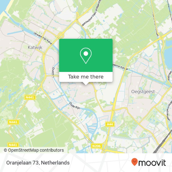 Oranjelaan 73, 2231 DG Rijnsburg Karte